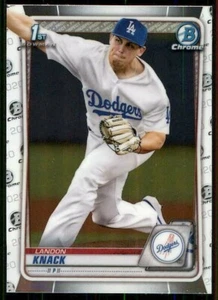 BOWMAN DRAFT BASE CHROME 2020 #BD-52 LANDON KNACK DODGERS 1° CARD - Foto 1 di 2
