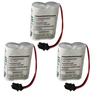 3Pcs 3.6V 3HAC051036-001 7200mAh IRB120 Battery Power for ABB Robot IRB120 etc - Picture 1 of 5