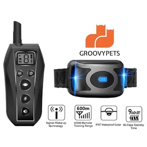 600M Remote Dog Training Shock Collar Waterproof Rechargeable for All Pet Dogs - Picture 1 of 7