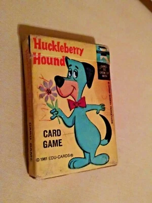 HUCKLEBERRY HOUND CARD GAME 1981 EDU CARDS HANNA BARBERA VINTAGE CONCENTRATION. - Image 1 of 4