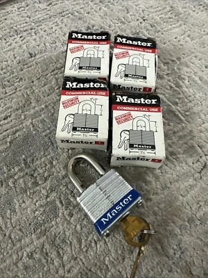 5-PACK Master Lock No 3 Commercial Maximum Security Locks Keyed Alike - Image 1 of 4