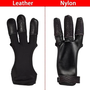 Archery Gloves Fingers Tabs Three Finger Protected Design Archery Finger tab - Picture 1 of 10