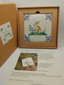 Rijks Museum Vintage Tile Ceramic Square, Rabbit Tile, Amsterdam, BOXED - Picture 1 of 8