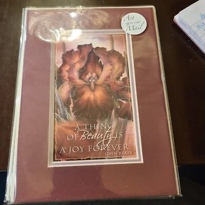 Jody Bergsma Double Matted Mini Print 5x7 "A Thing of Beauty"- Burgundy - Picture 1 of 4