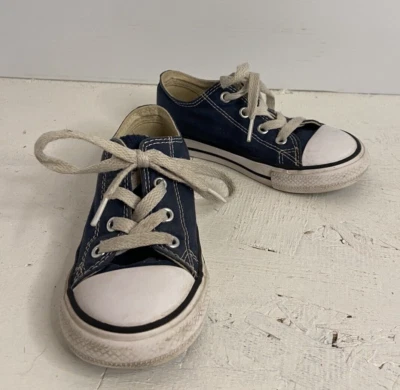 Zapatillas deportivas/tenis Converse All Star para bebés/niños pequeños azules y blancos talla 9 Foto 1 de 4