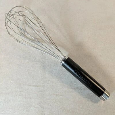 Kitchenaid Black Silver Stainless Steel Whisk Large 12" 1919 Hand Utility Metal - Image 1 of 4