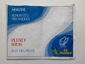 Morzine Le Pleney Nyon Chamossiere Skipistenkarte Frankreich 1989/1990 - Bild 1 von 4