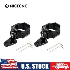 2x 1.75''-2'' LED Whip Flag Light Mount Brackets Fit Polaris RZR XP 1000 900 ACE - Picture 1 of 15