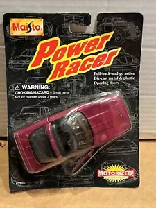 MAISTO POWER RACER Plum Chevy Corvette ZR-1 1:38 SCALE 1996 PULL BACK & GO - Bild 1 von 7