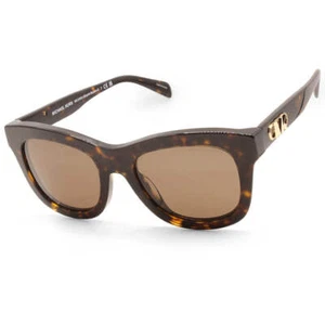 Gafas de sol para mujer Michael Kors Empire cuadradas brillantes oscuras habana/marrón MK2193U 30 - Imagen 1 de 4