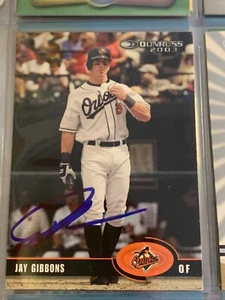 JAY GIBBONS AUTOGRAPHED SIGNED 2004 DONRUSS CLASSICS CARD - Picture 1 of 1