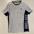 Zoo York T-Shirt Mens Medium Gray Short Sleeve Skateboard Crew Neck Logo Tee