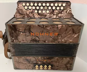 Vintage Hohner Club II Knopfakkordeon - funktionstüchtig, muss gestimmt werde... - Bild 1 von 17
