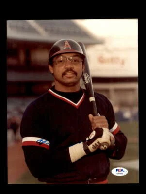 Reggie Jackson PSA DNA Coa Signed 8x10 Photo Angels Autograph - Image 1 of 3
