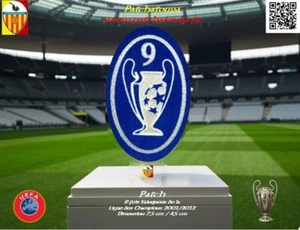 Badge Patch Coupe d'Europe 2002/12 9 Ligue Champions Maillot foot Real de Madrid - Foto 1 di 4