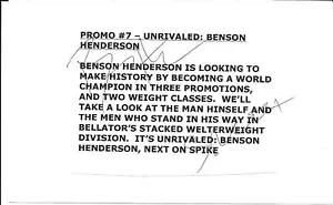 Benson Henderson Signed Bellator 149 MMA Broadcast Production Card PSA/DNA UFC - Picture 1 of 24