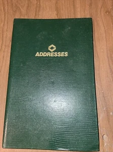 Vintage Met Adressbuch grün gold Schrift ohne Schrift - Bild 1 von 4