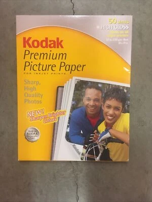Kodak Premium Picture Paper for Inkjet 8 1/2 X 11 High Gloss 50 sheets New NOS - Image 1 of 2