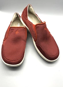 Olukai Nohea Sneakers casual slip-on a rete rossa da uomo taglia 8 - Foto 1 di 10