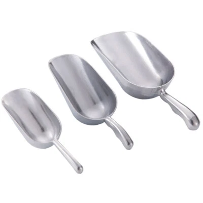 Metal Scoop Aluminium Round Bottom Ice Food Choose 6oz 12oz 24oz 36oz - Image 1 of 4