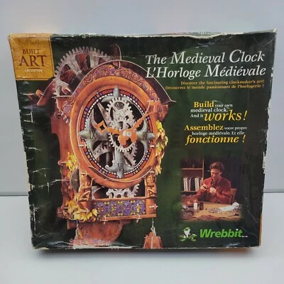 MEDIEVAL CLOCK Built Art Collection Build Your Own Working Clock Wrebbit  - Image 1 of 4