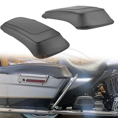 2x Saddlebag Speaker Lid Covers For Harley Touring Electra Glide Road King 93-13 - Imagem 1 de 4