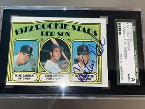 Carlton Fisk RC auto 1972 Topps SGC Authentic nice autograph - Picture 1 of 1