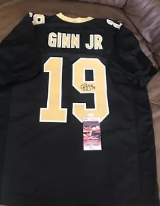 TED GINN JR NEW ORLEANS SAINTS SIGNED AUTO XL CUSTOM JERSEY JSA WPP264114 - Picture 1 of 4