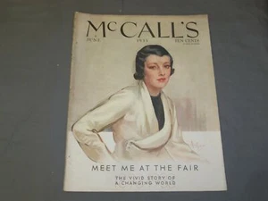 1933 JUNE MCCALL'S MAGAZINE - NEYSA MCMEIN COVER - B 6371 - Imagen 1 de 5