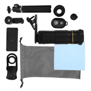 Clip-on Cell Phone Lens Telephone Camera Lens Kit 9 1 Cell Phone Video Lens - Zdjęcie 1 z 12