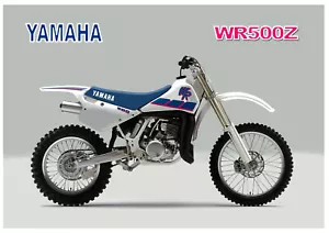 YAMAHA Poster WR500 WR500Z 1991 VMX Superb Suitable to Frame - Picture 1 of 1