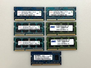 Lot of 7 DDR3 Laptop Memory Cards - 1gb and 2gb Cards PC3-8500S - Picture 1 of 1