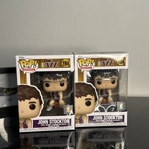 2 pack FUNKO POP! NBA Legends Jazz Rookie Season John Stockton Free Shipping A6 - Picture 1 of 5
