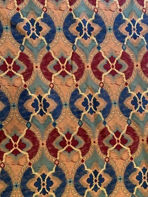 Vintage Ikat Handmade Hand Knotted Afghan Area Rug 4.5' x 8.4' - Image 1 of 4