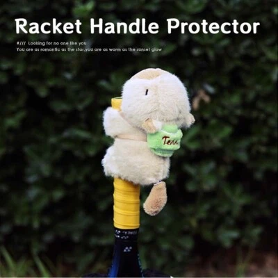 Badminton Racket Handle Cover Tennis Grip Panda koala Capybara Plush Animal Doll