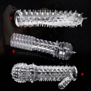 Texturizado Condones Condon Reusable Reutilizable Masculino Para Hombles Pene - Picture 1 of 14