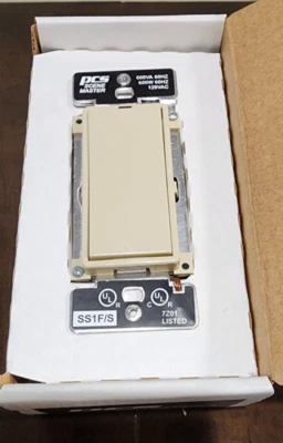 PCS Powerline Control Systems SS1F/S - R/C Switch - 5A 120VAC 600W - Ivory - New - Image 1 of 4