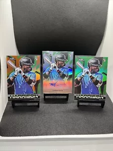 Lote de radiocontrol automático Topps Fire 2021, verde/199 naranja/299 Monte Harrison Rookie - Imagen 1 de 2