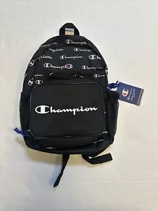 New! Champion Black Gray Backpack book bag with Lunch Kit Combo!! - Picture 1 of 3