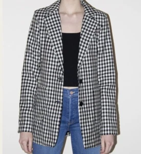 EI8HT DREAMS ANA Blazer S Schwarz Weiß Gingham - Bild 1 von 1