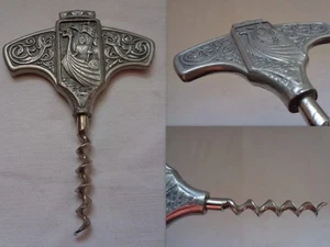 TIRE BOUCHON DRAKKAR EN ACIER MARQUE PEWTER TINN - Foto 1 di 1