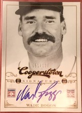2012 Panini Cooperstown Signatures #4 Wade Boggs /100