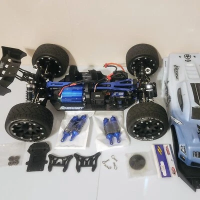 1/8 Carbon Fiber RC Truggy Custom Street Build 4S 150a ESC Belted Tire VRX Cobra - Image 1 of 4