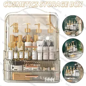 Desktop Storage Caddy Box Make-up Organizer Cosmetic Drawer Case with Handle - Picture 1 of 5