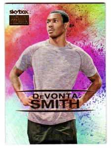 2021 DeVonta Smith Skybox Metal Universe Champions Premium Gold Rookie - Eagles - Foto 1 di 2
