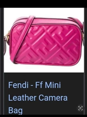 Mini tiracolo de couro Fendi FF - Imagem 1 de 3