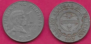 PHILIPPINES 1 PISO 1997 XF HEAD OF JOSE RIZAL FACING RIGHT,VALUE TO THE RIGHT,SE - Picture 1 of 1