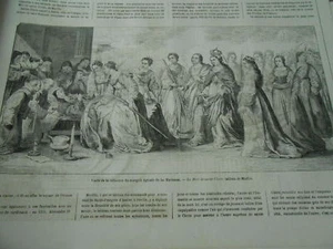 Gravure 1865 - Vnete de la collection du marquis Aguado de Las Marismas - Imagen 1 de 1