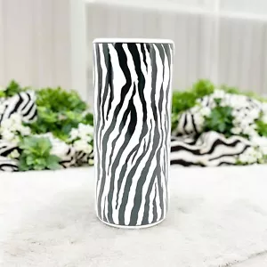 Ceramic Umbrella Stand Zebra Print Design Round Office, Home Decor Classic - Picture 1 of 12