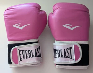 Everlast Training Boxing Gloves Pink Gray Ta:12 Pair preowned looks unused - Picture 1 of 4